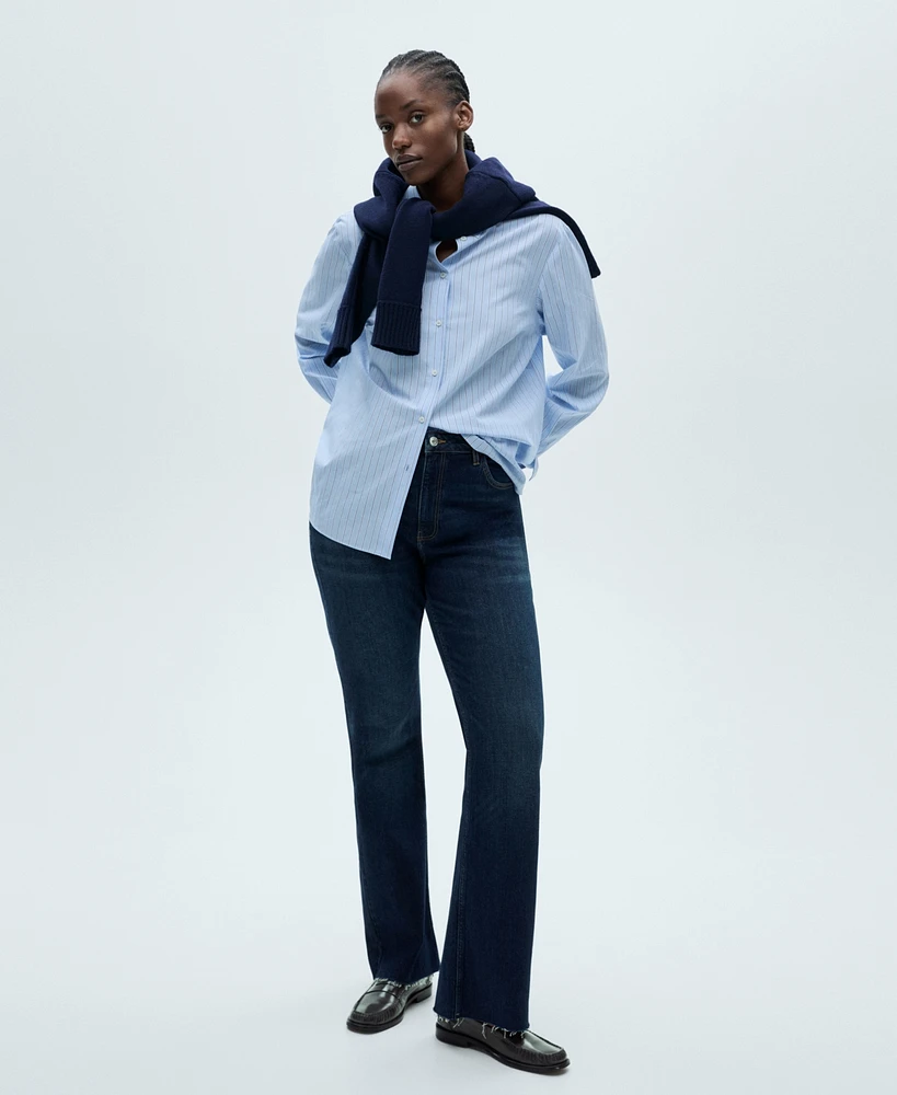 Mango Women's High-Waist Balloon Jeans