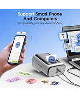 Polono PM220S Label Maker Machine with Tape, 2 Inch Bluethooth Portable Thermal Label Printer for Small Business, Office, Home, Address, Logo Label, S