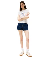 Tommy Jeans Women's Cotton Slim Fit Butterfly Graphic Tee