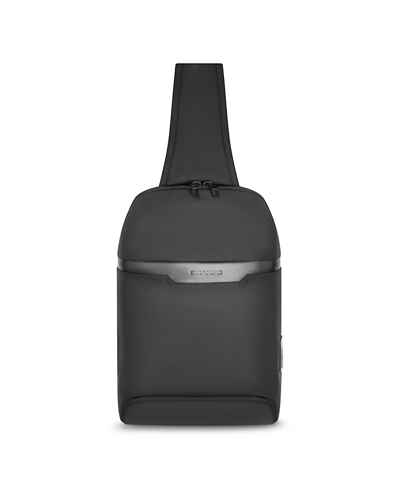Champs Onyx Collection Leather Sling Bag