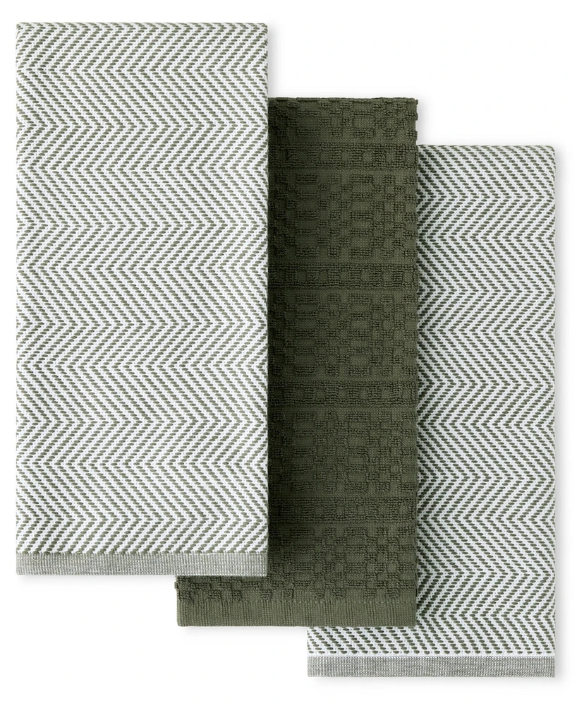 KitchenAid Design Series Heavyweight 3-Piece Textured Kitchen Towel Set