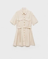 Mango Women's Belt Shirt Dress