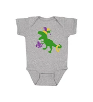 Sweet Wink Baby Boys Mardi Gras Dino Short Sleeve Bodysuit