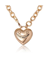 Juicy Couture Gold-Tone Long Heart Pendant Necklace