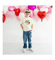 Sweet Wink Toddler Boys Love Bites Valentine's Day Short Sleeve T-Shirt