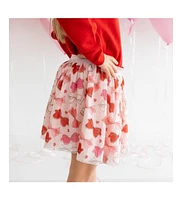 Sweet Wink Little and Big Girls Bow Love Valentine's Day Tutu Skirt