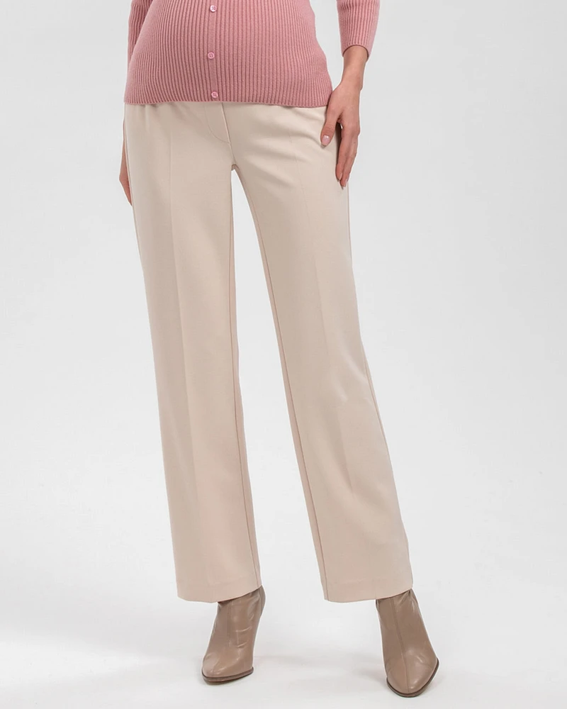 Maternity Straight-textured super stretch Noah Pants