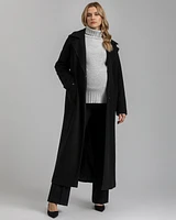 Pietro Brunelli Maternity Belted Wide Collar Wrap Flaminia Coat