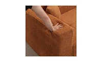 Slickblue Modular L-Shaped Sectional Floor Couch, Deep Seat Tufted Comfy Sofa set