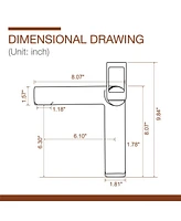 Single Hole Modern Bathroom Faucet Sink