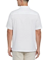 Cubavera Men's Short Sleeve Panel Button-Front Camp Shirt