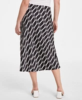 On 34th Women's Printed Midi Slip Skirt, Exclusively at Macy's