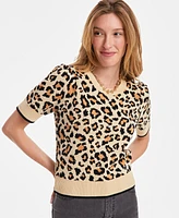 On 34th Women's Puffed-Sleeve Sweater, Exclusively at Macy's