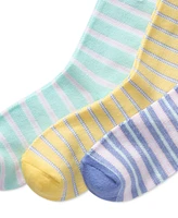 Polo Ralph Lauren Little Boys Oxford Stripe Crew Socks, 3-Pack