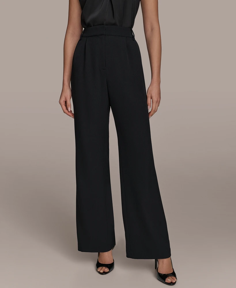 Donna Karan New York Women's Pleated Wide-Leg Pants