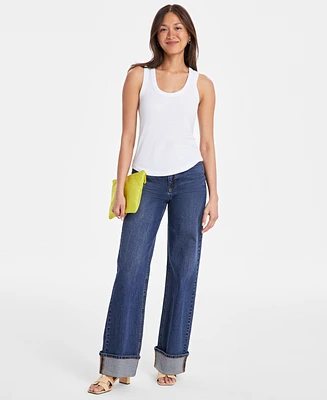 On 34th Women's Deep Curved-Hem Tank Top, Exclusively at Macy's