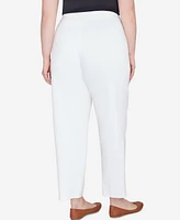 Alfred Dunner Plus Classic Allure Fit with Elastic Comfort Waistband Pants