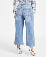 Guess Women's Bellflower Cropped Wide-Leg Jeans