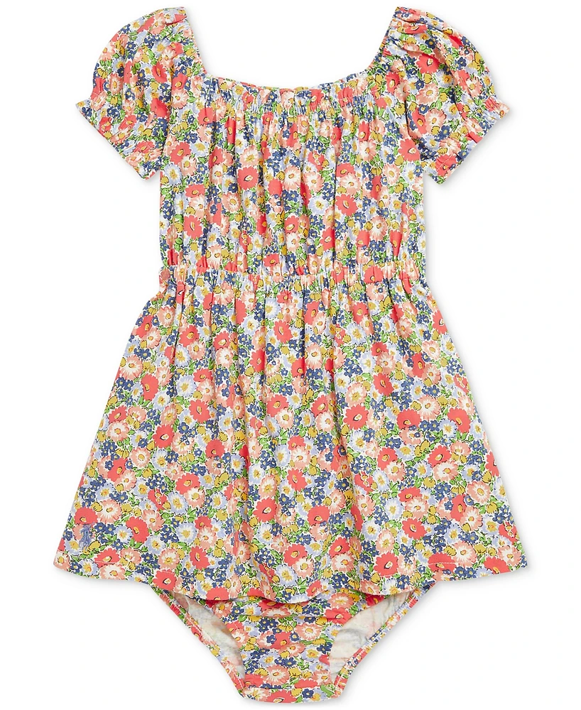 Polo Ralph Lauren Baby Girls Floral Cotton Jersey Dress