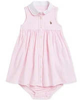 Polo Ralph Lauren Baby Striped Mesh Shirtdress