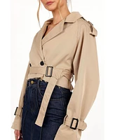 Petal and Pup Women's Izzi Crop Trench Jacket