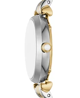 Emporio Armani Women's Two-Tone Stainless Steel Bracelet Watch 28mm Gift Set