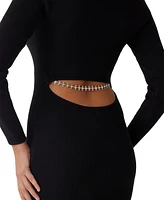 Guess Women's Sasha Rib-Knit Back-Cutout Sweather Dress