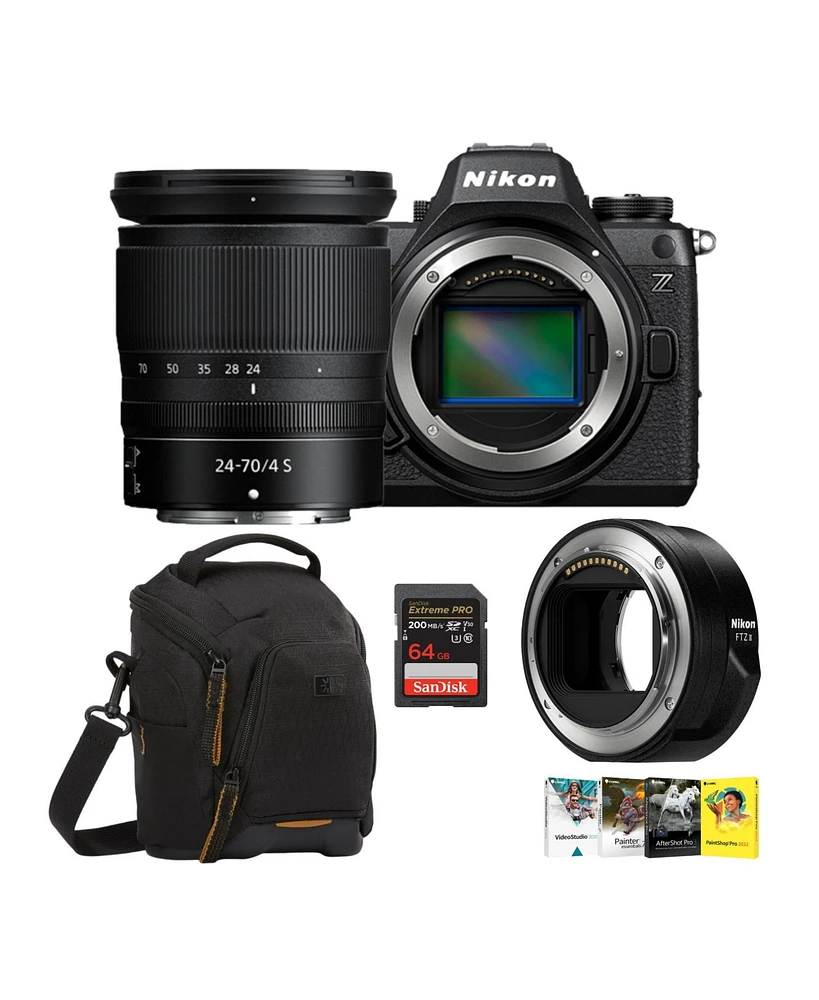 Nikon Z6III Fx-format Mirrorless Camera with Nikkor Z 24-70mm f/4 S Lens Bundle