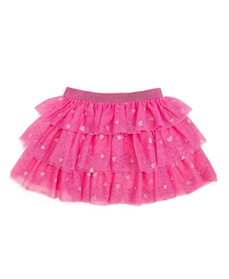 Sweet Wink Little and Big Girls Heart Petal Valentine's Day Tutu Skirt