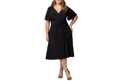 Kiyonna Plus Jemma Ruched Tie Dress