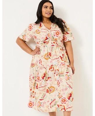 FatFace Women's Plus Gigi Midi Dress