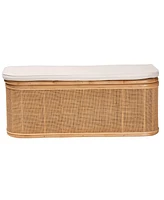 bali & pari Ishana Bohemian Natural Rattan Storage Bench