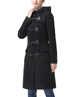 kimi + kai Women's Avani Wool Blend Hooded Toggle Coat