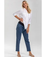 Pietro Brunelli Maternity Mom Jeans