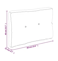 Pallet Cushion Green 23.6"x15.7"x4.7" Fabric
