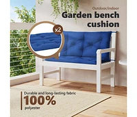 Garden Bench Cushion 39.4"x(19.7"+19.7")x2.8" Oxford Fabric