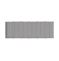 Sun Lounger Cushion Gray 70.9"x23.6"x1.6" Oxford Fabric