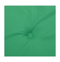 vidaXL Garden Chair Cushions 6 pcs Green 15.7"x15.7"x1.2" Oxford Fabric