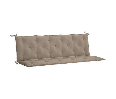 Garden Bench Cushion Taupe 70.9"x(19.7"+19.7")x2.8" Oxford Fabric