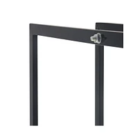 Firewood Rack Black 31.5"x9.8"x78.7" Steel