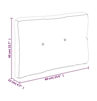 vidaXL Pallet Cushions 2 pcs Fabric