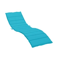 vidaXL Sun Lounger Cushion Turquoise Oxford Fabric