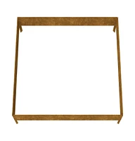 Garden Raised Bed 39.4"x39.4"x13.2" Corten Steel