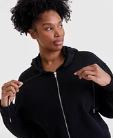 Id Ideology Plus Soft Touch Full-Zip Hoodie, Exclusively at Macy's