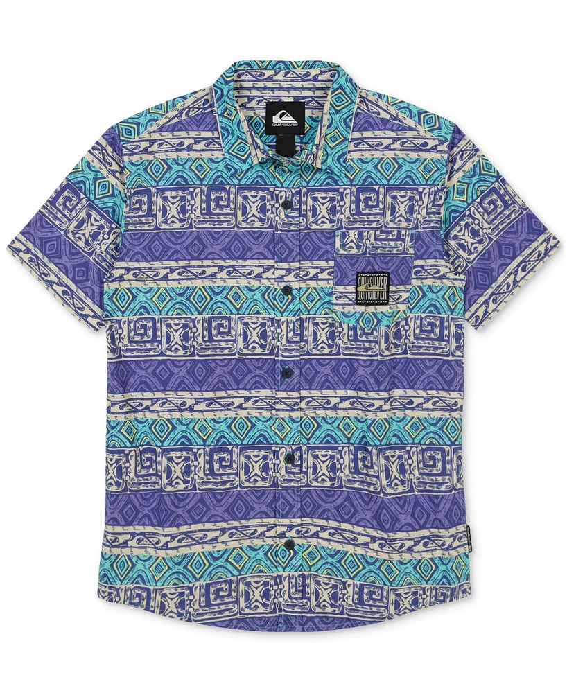 Quiksilver Big Boys Global Heat Cotton Button-Down Shirt
