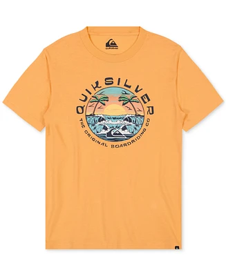 Quiksilver Big Boys Circular Waves Graphic Cotton T-Shirt