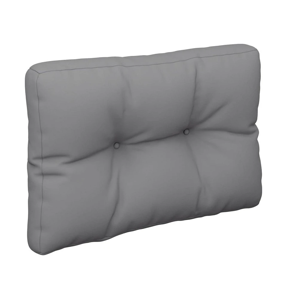 vidaXL Pallet Cushion Gray 23.6"x15.7"x4.7" Fabric