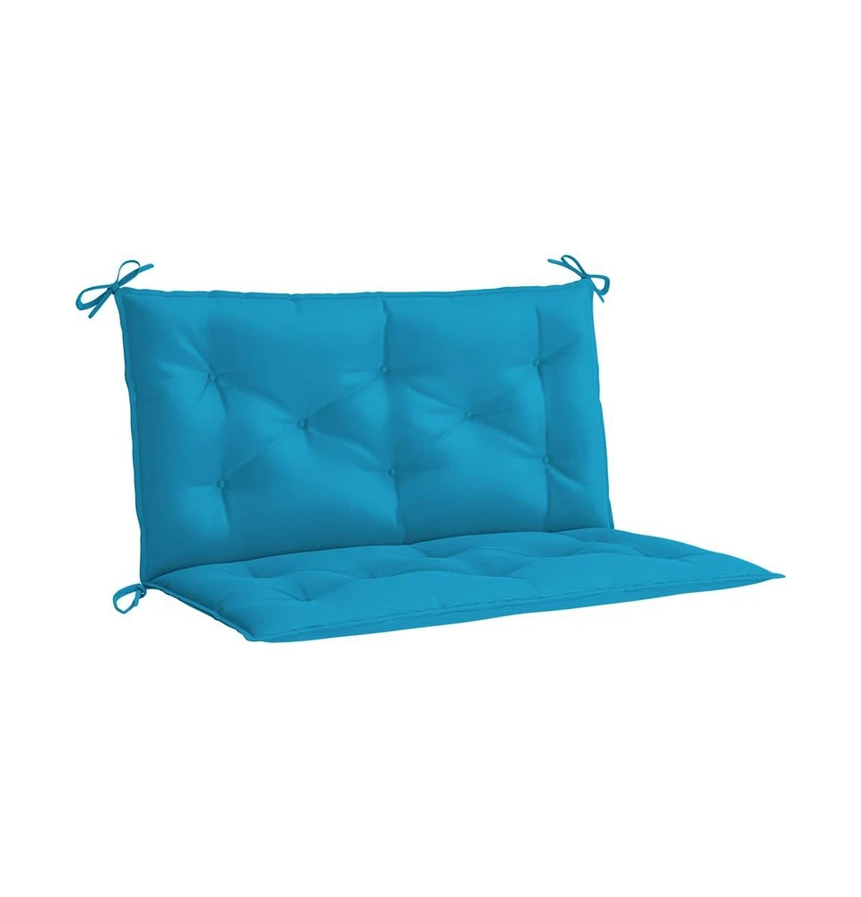 Garden Bench Cushion Light Blue 39.4"x(19.7"+19.7")x2.8" Oxford Fabric