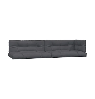 vidaXL Pallet Cushions 5 pcs Anthracite Fabric