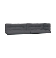 vidaXL Pallet Cushions 5 pcs Anthracite Fabric